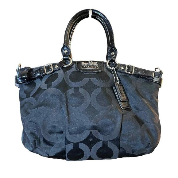 Coach Sophia Satchel in Black C Print 18650 - Picture 1 of 5